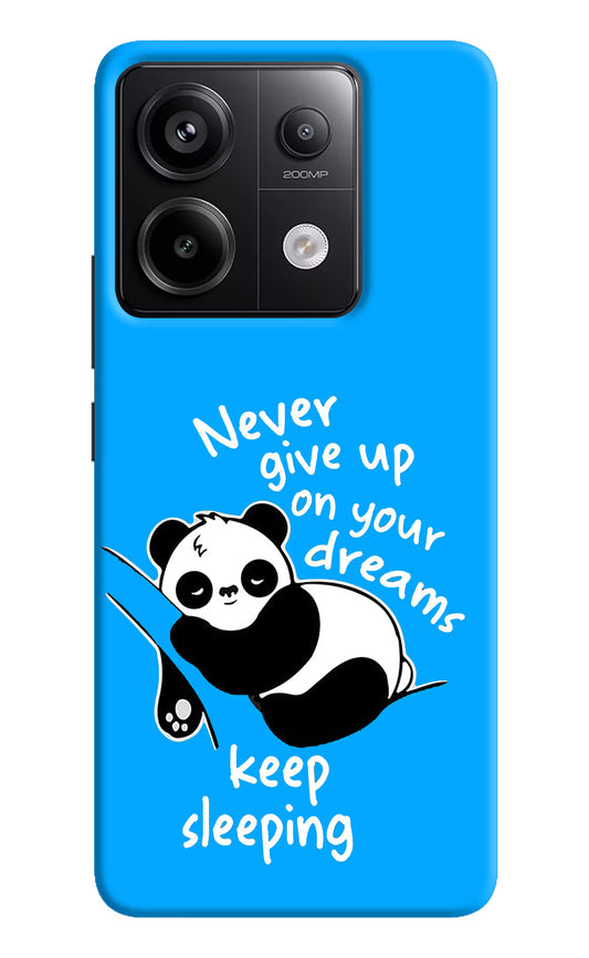 Keep Sleeping Redmi Note 13 Pro 5G Hard Case Back Cover by Casekaro