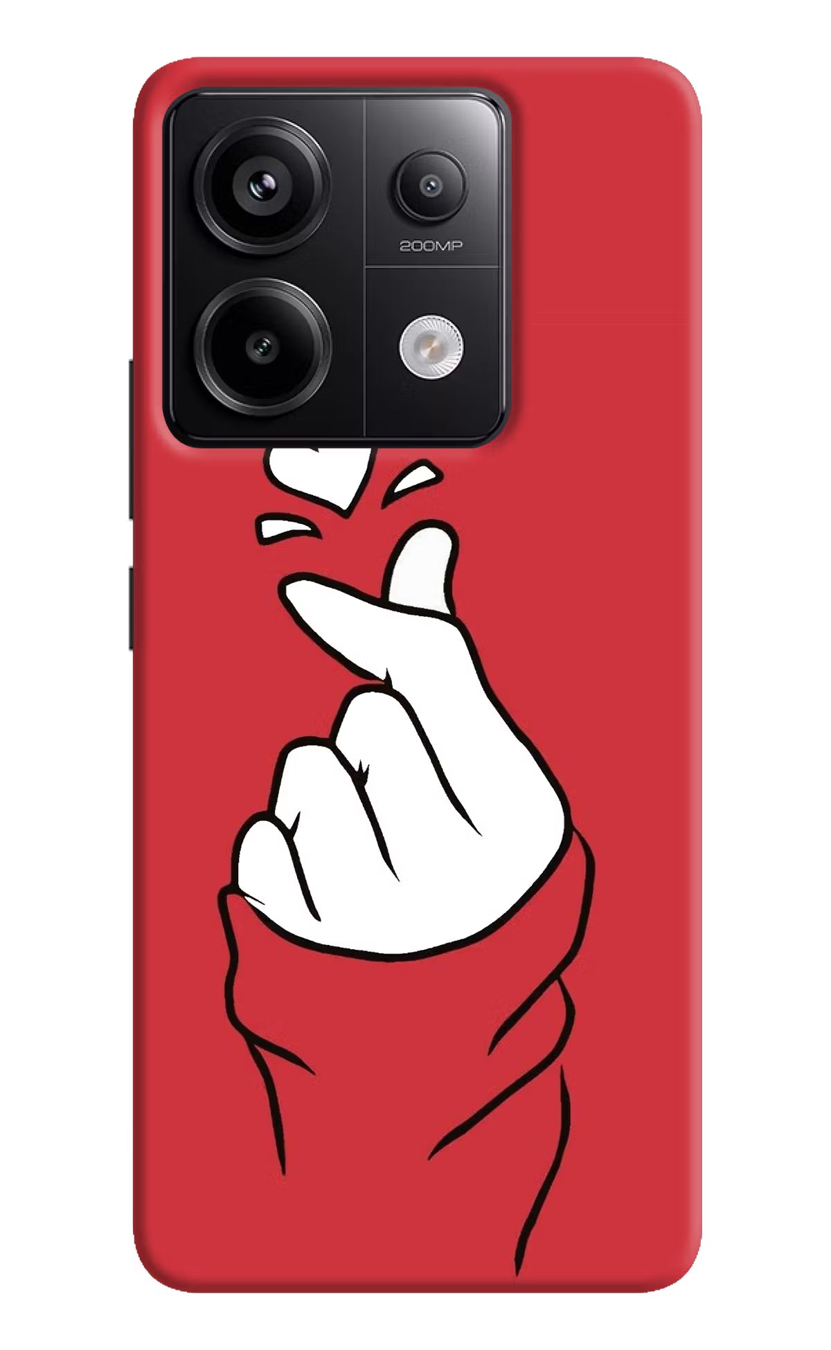 Korean Love Sign Redmi Note 13 Pro 5G Hard Case Back Cover by Casekaro