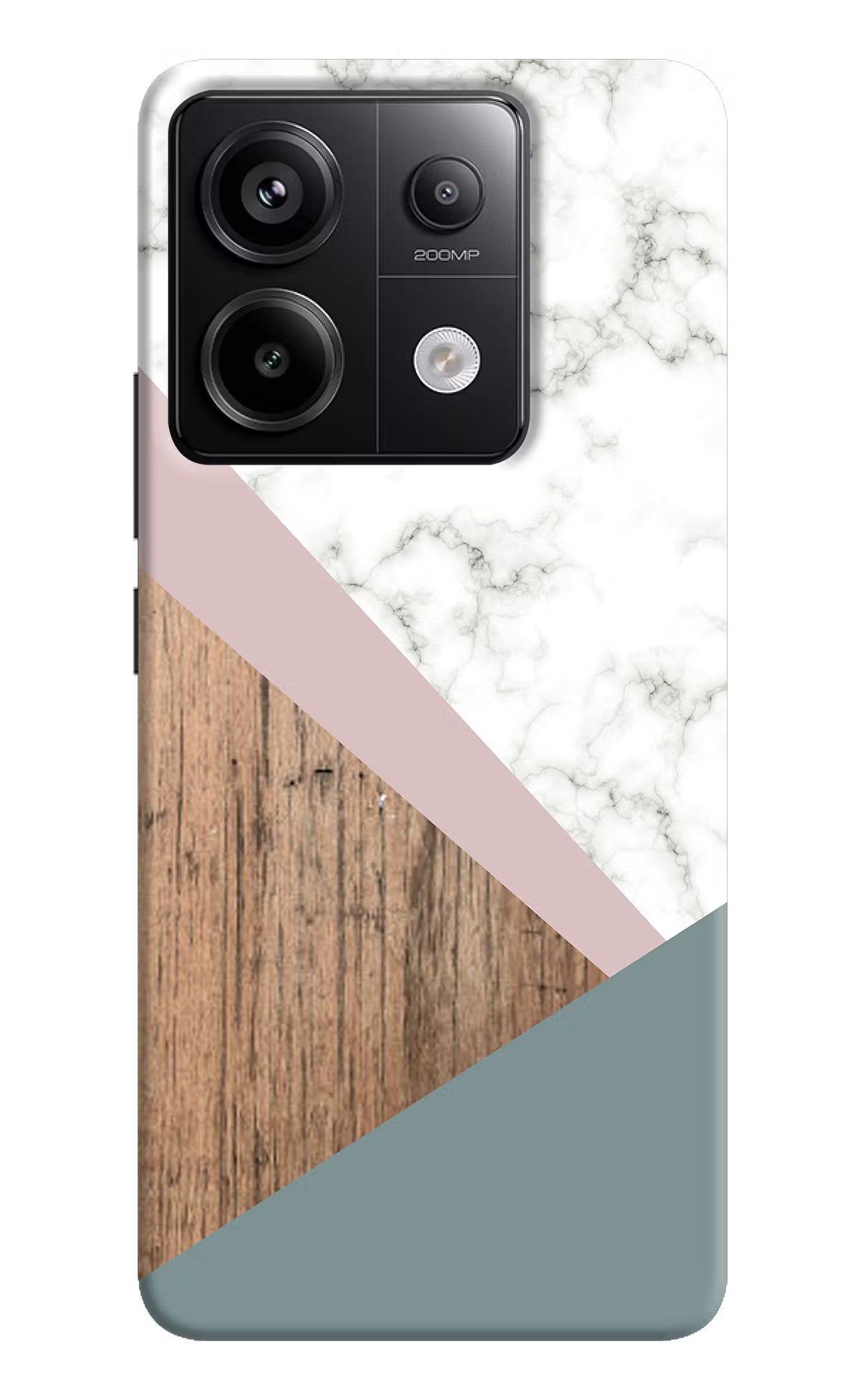 Marble wood Abstract Redmi Note 13 Pro 5G Hard Case Back Cover by Casekaro