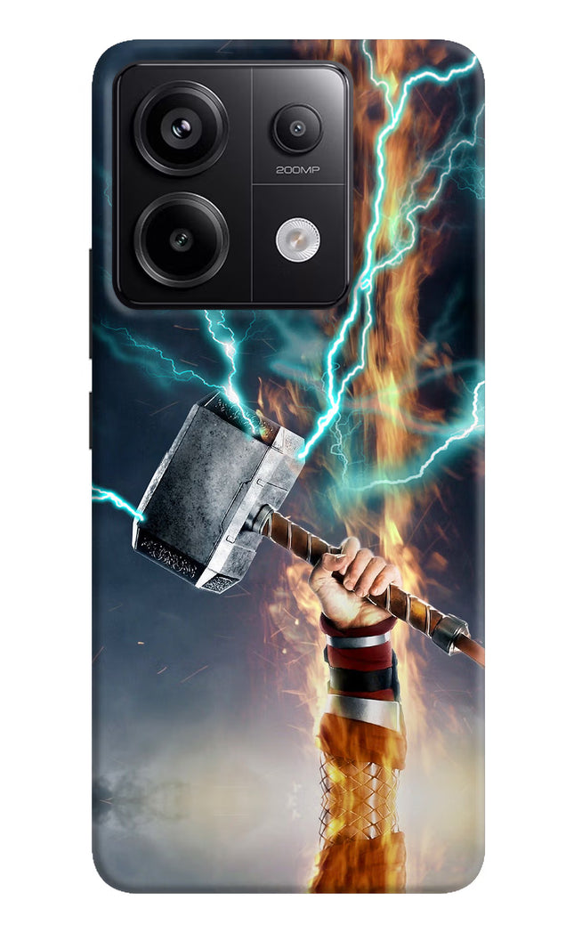 Thor Hammer Mjolnir Redmi Note 13 Pro 5G Hard Case Back Cover by Casekaro