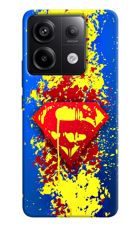 Superman logo Redmi Note 13 Pro 5G Hard Case Back Cover by Casekaro