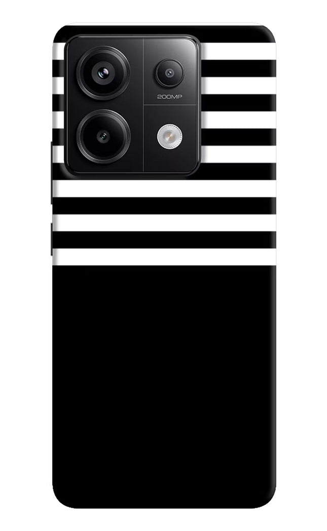 Black and White Print Redmi Note 13 Pro 5G Hard Case Back Cover by Casekaro