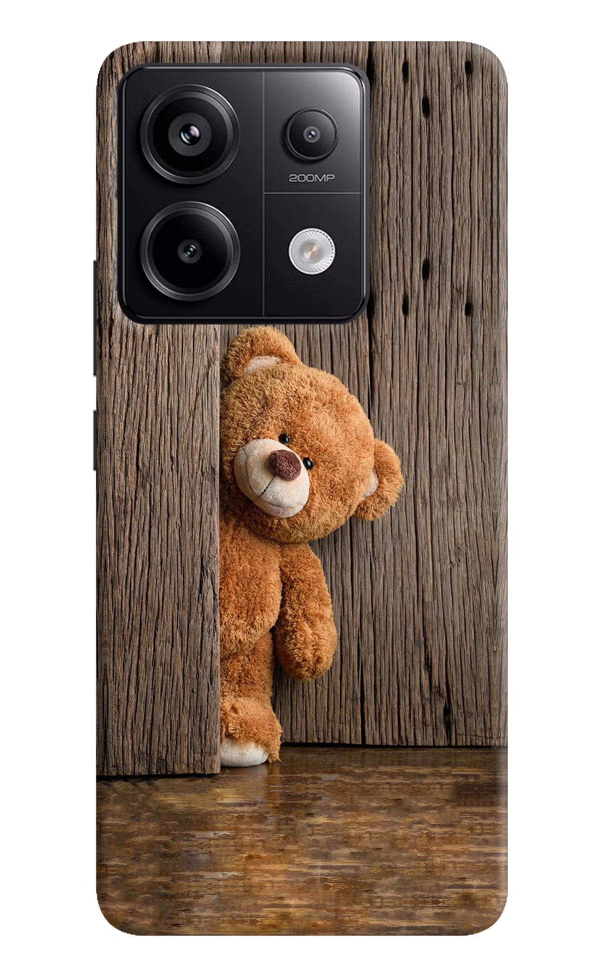 Teddy Wooden Redmi Note 13 Pro 5G Hard Case Back Cover by Casekaro