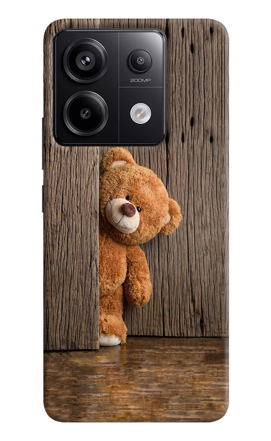 Teddy Wooden Redmi Note 13 Pro 5G Hard Case Back Cover by Casekaro