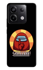 Among Us Shhh! Redmi Note 13 Pro 5G Hard Case Back Cover by Casekaro