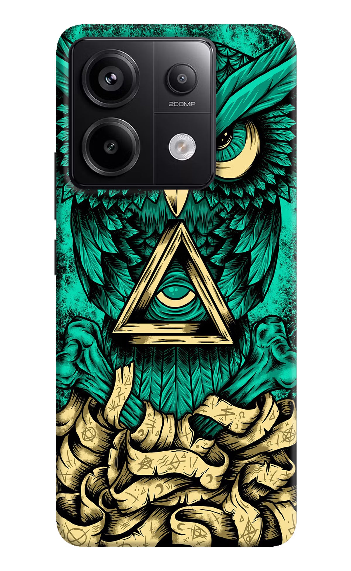 Green Owl Redmi Note 13 Pro 5G Hard Case Back Cover by Casekaro