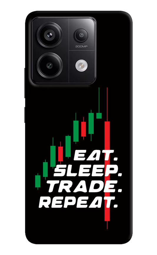 Eat Sleep Trade Repeat Redmi Note 13 Pro 5G Hard Case Back Cover by Casekaro