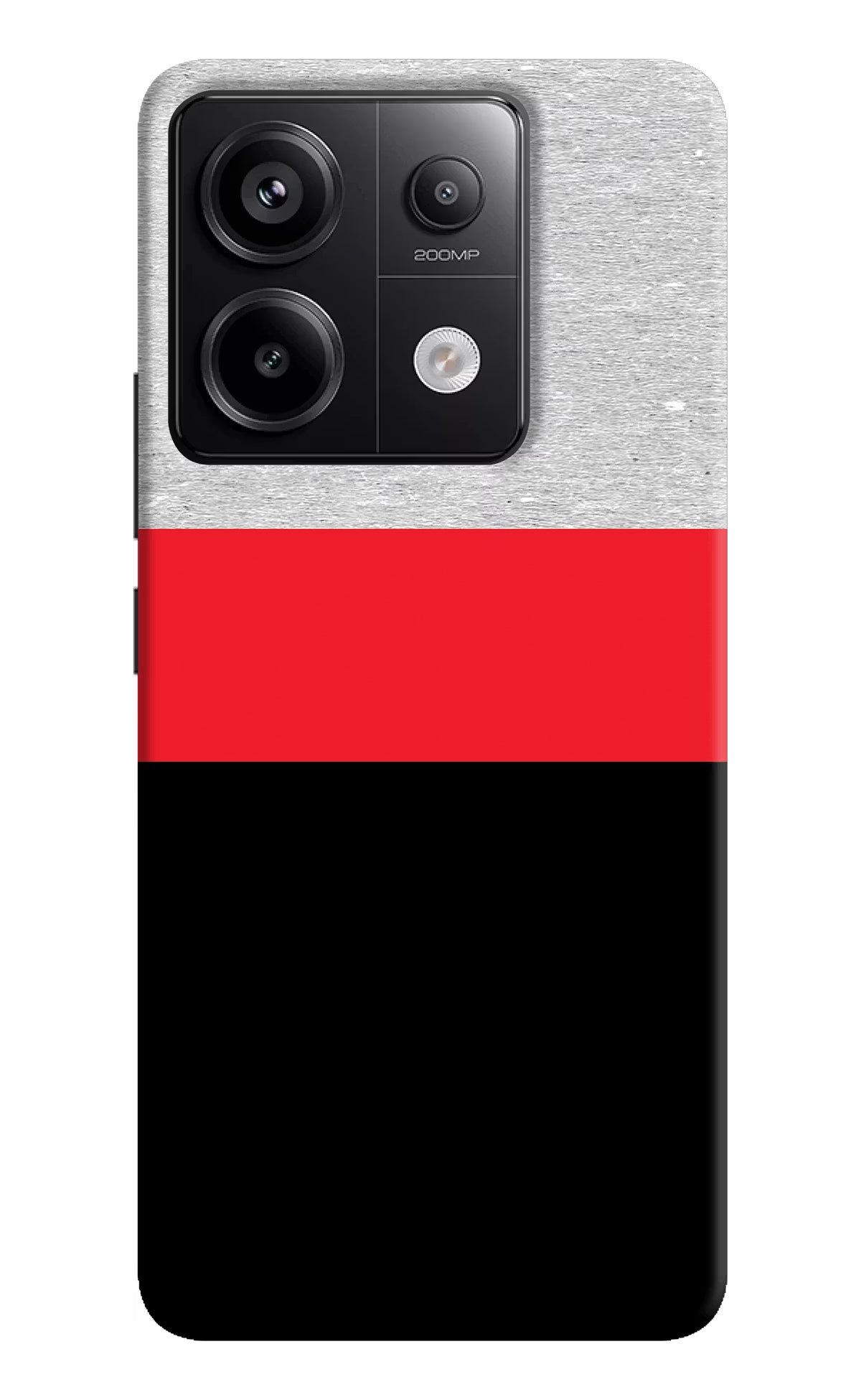 Tri Color Pattern Redmi Note 13 Pro 5G Hard Case Back Cover by Casekaro