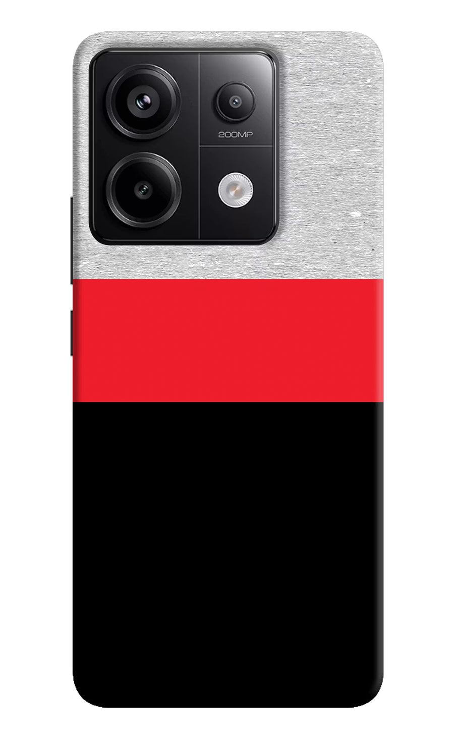 Tri Color Pattern Redmi Note 13 Pro 5G Back Cover, Hard case
