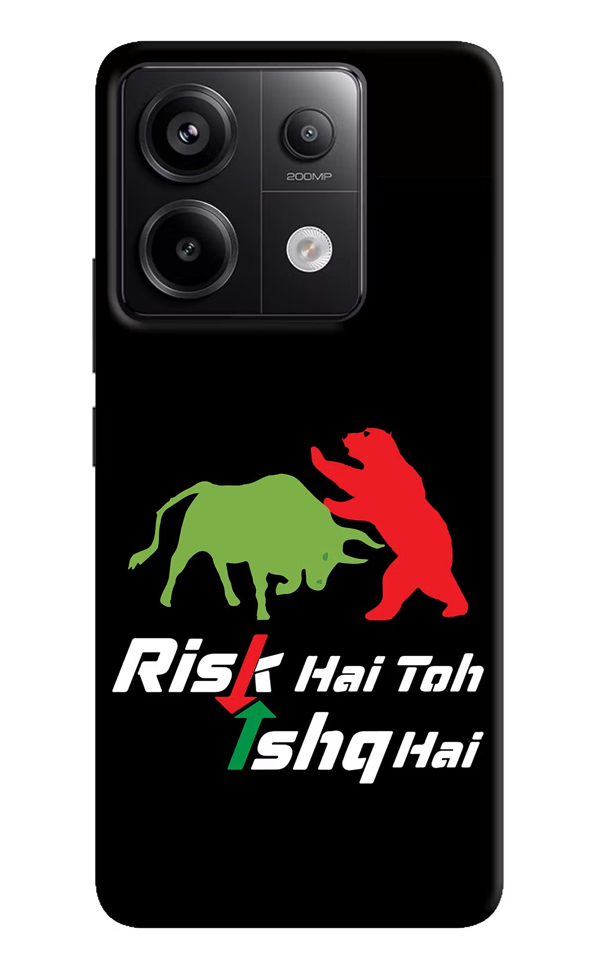 Risk Hai Toh Ishq Hai Redmi Note 13 Pro 5G Hard Case Back Cover by Casekaro