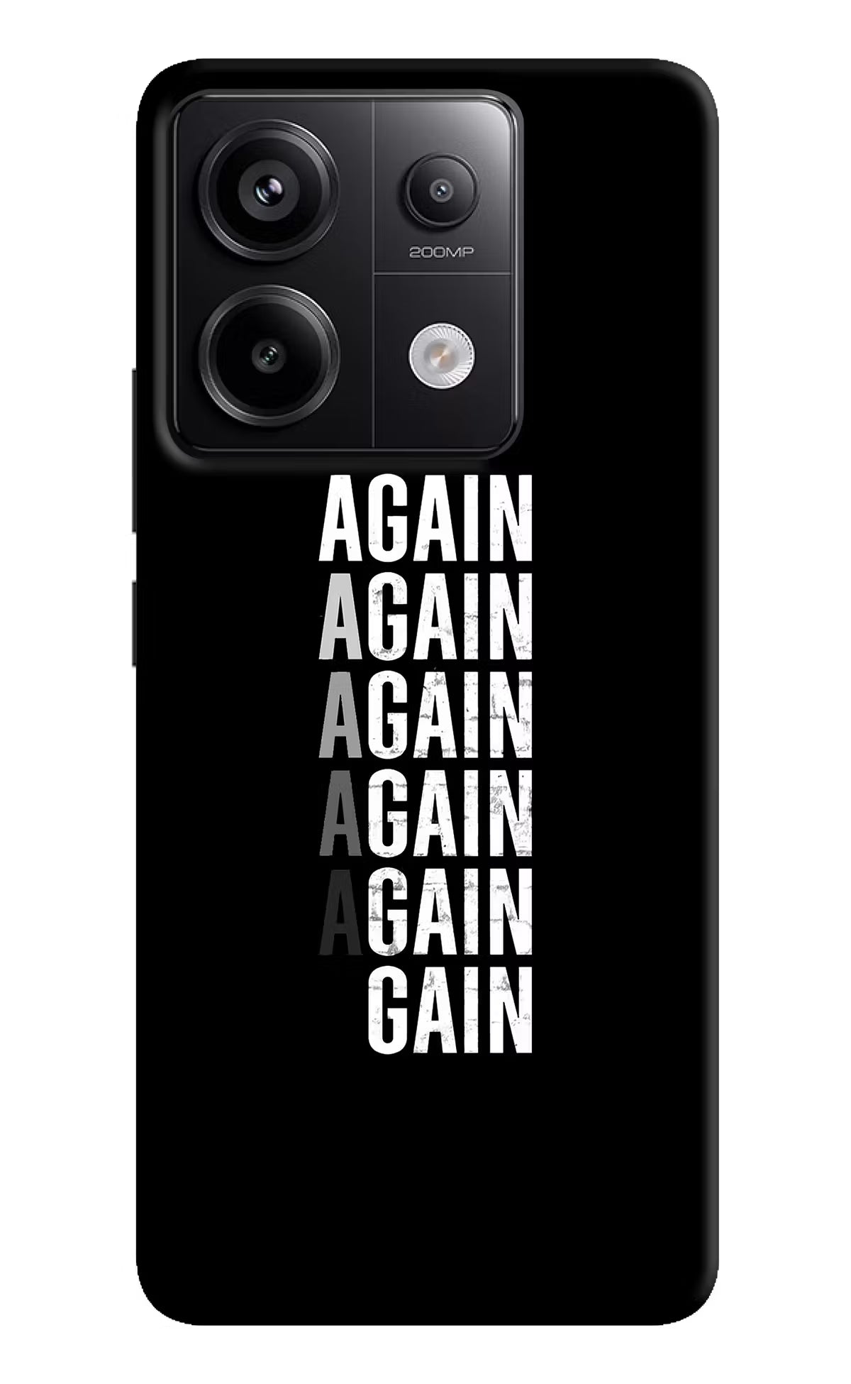 Again Again Gain Redmi Note 13 Pro 5G Hard Case Back Cover by Casekaro