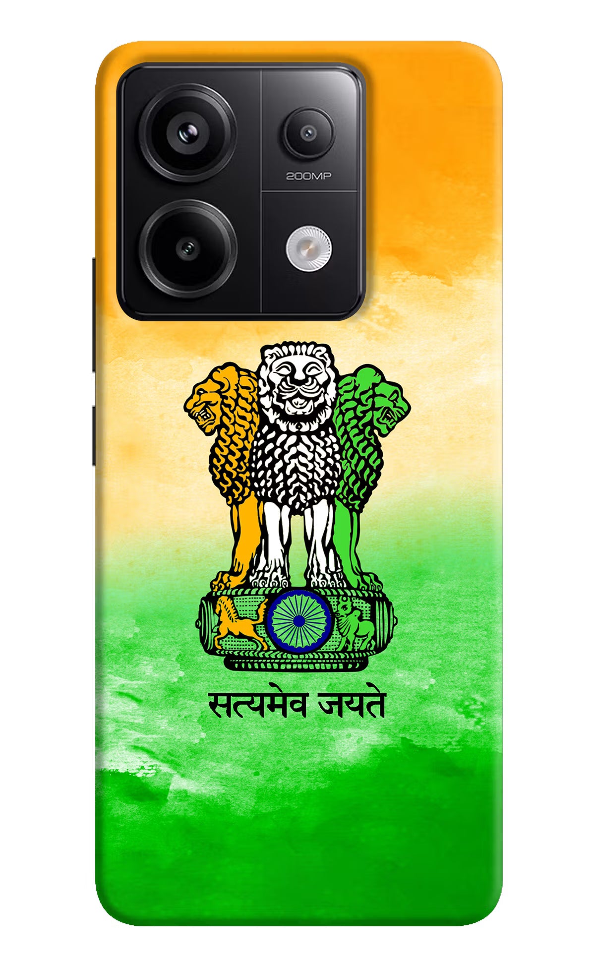 Satyamev Jayate Flag Redmi Note 13 Pro 5G Hard Case Back Cover by Casekaro