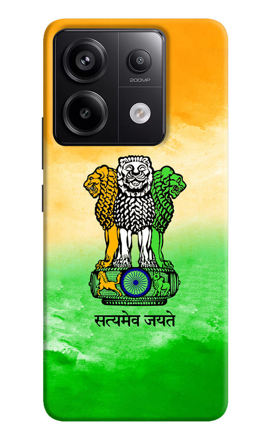 Satyamev Jayate Flag Redmi Note 13 Pro 5G Hard Case Back Cover by Casekaro