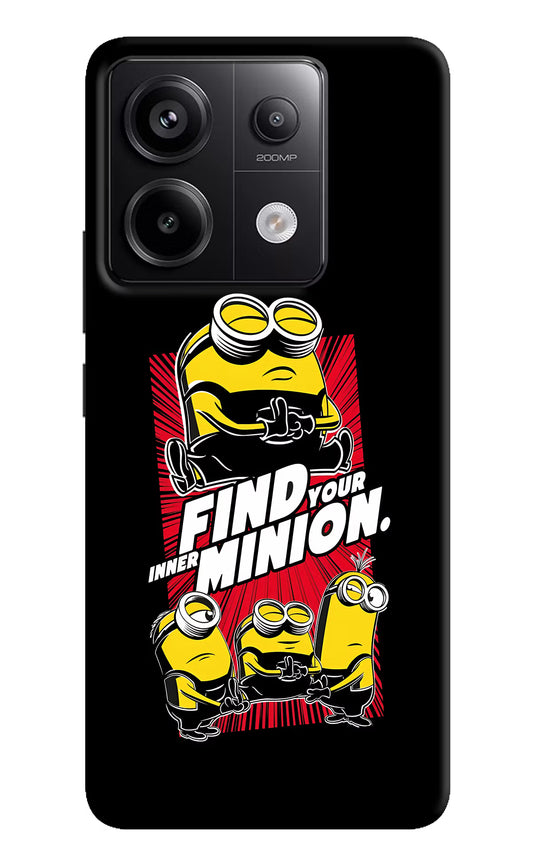 Find your inner Minion Redmi Note 13 Pro 5G Hard Case Back Cover by Casekaro