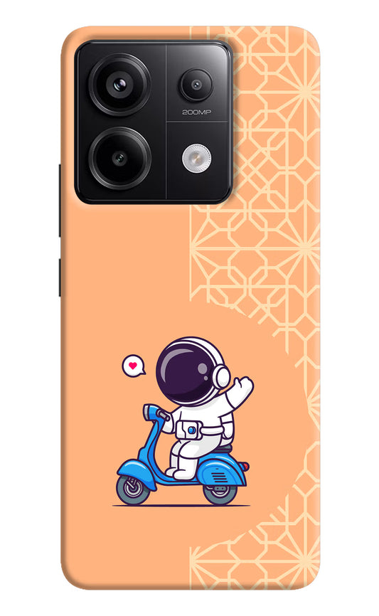 Cute Astronaut Riding Redmi Note 13 Pro 5G Hard Case Back Cover by Casekaro