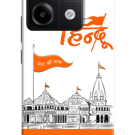 Jai Shree Ram Hindu Redmi Note 13 Pro 5G Hard Case Back Cover by Casekaro