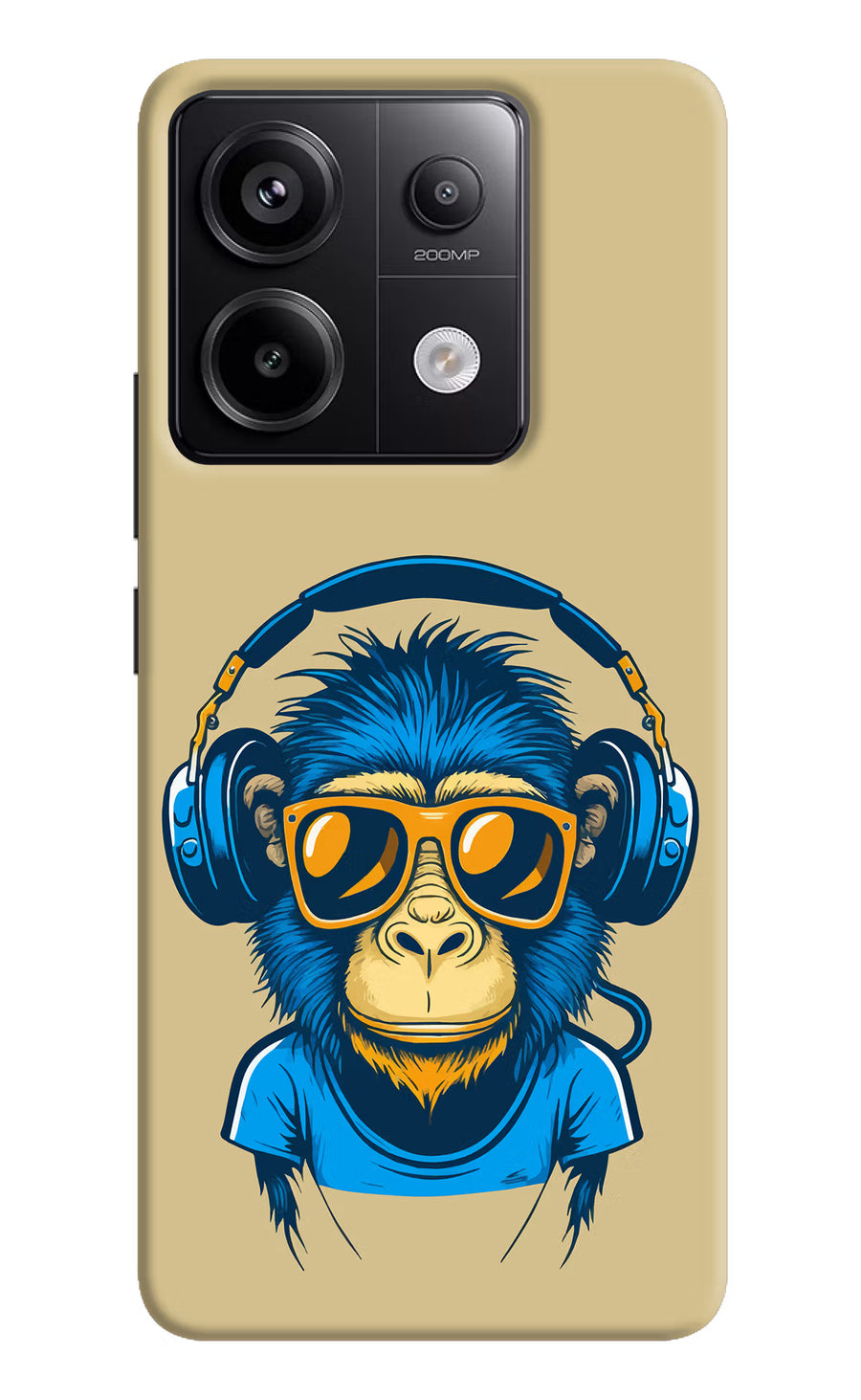 Monkey Headphone Redmi Note 13 Pro 5G Back Cover, Hard case