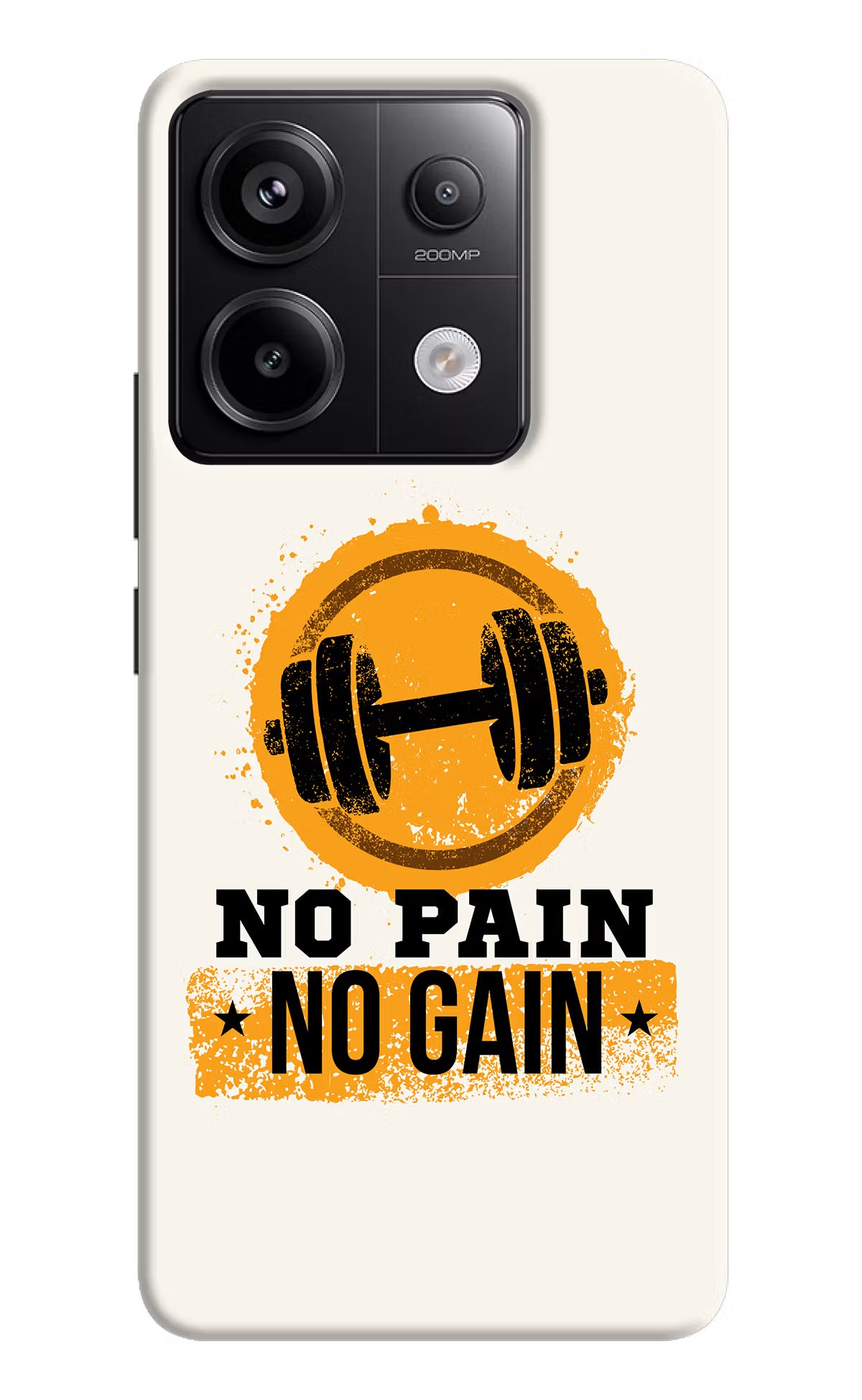 No Pain No Gain Redmi Note 13 Pro 5G Hard Case Back Cover by Casekaro