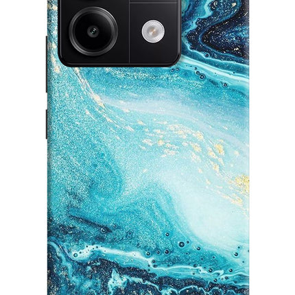 Blue Glitter Marble Redmi Note 13 Pro 5G Hard Case Back Cover by Casekaro