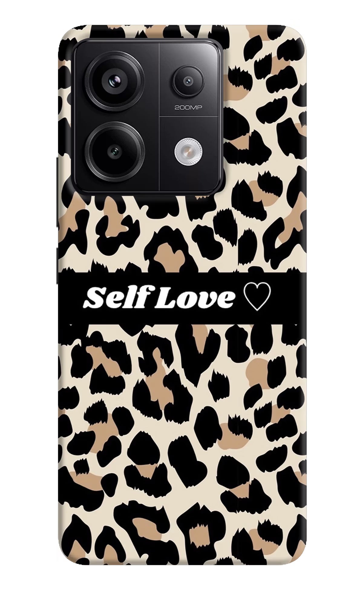 Leopard Print Self Love Redmi Note 13 Pro 5G Hard Case Back Cover by Casekaro