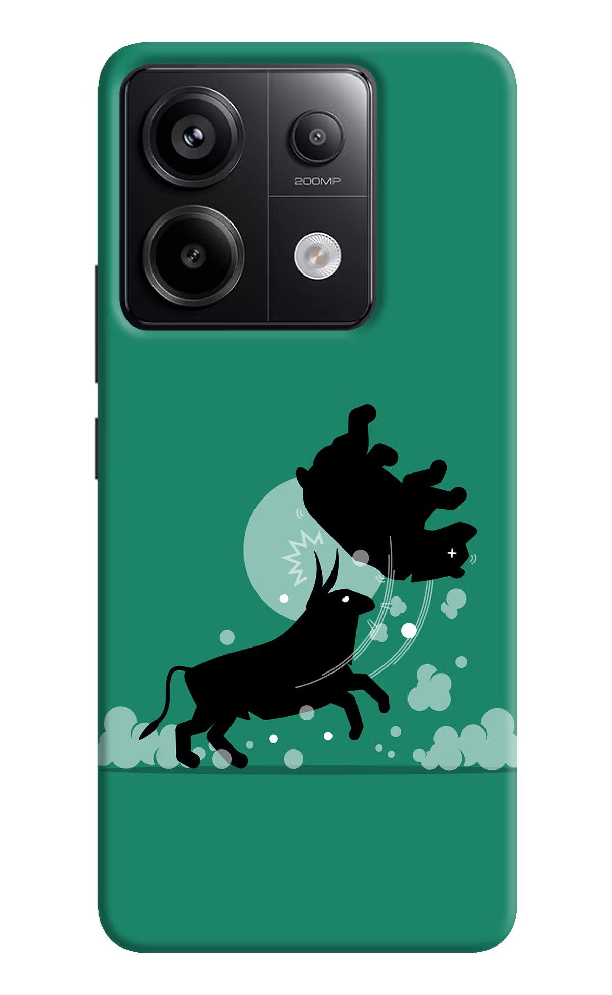 Bull Conqueror Redmi Note 13 Pro 5G Hard Case Back Cover by Casekaro