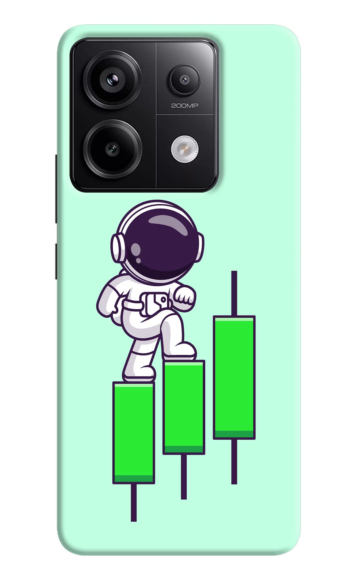Astronaut Trader Redmi Note 13 Pro 5G Hard Case Back Cover by Casekaro