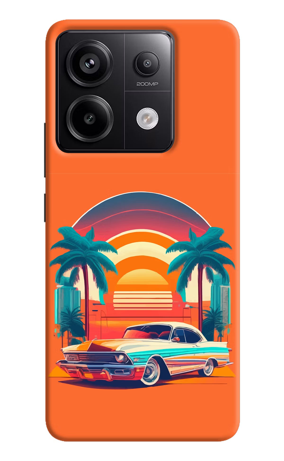 Palm Drive 80s Redmi Note 13 Pro 5G Hard Case Back Cover by Casekaro