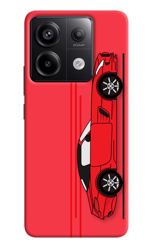 Red Velocity Redmi Note 13 Pro 5G Hard Case Back Cover by Casekaro