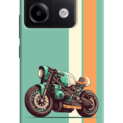 Striped Moto Drift Redmi Note 13 Pro 5G Hard Case Back Cover by Casekaro