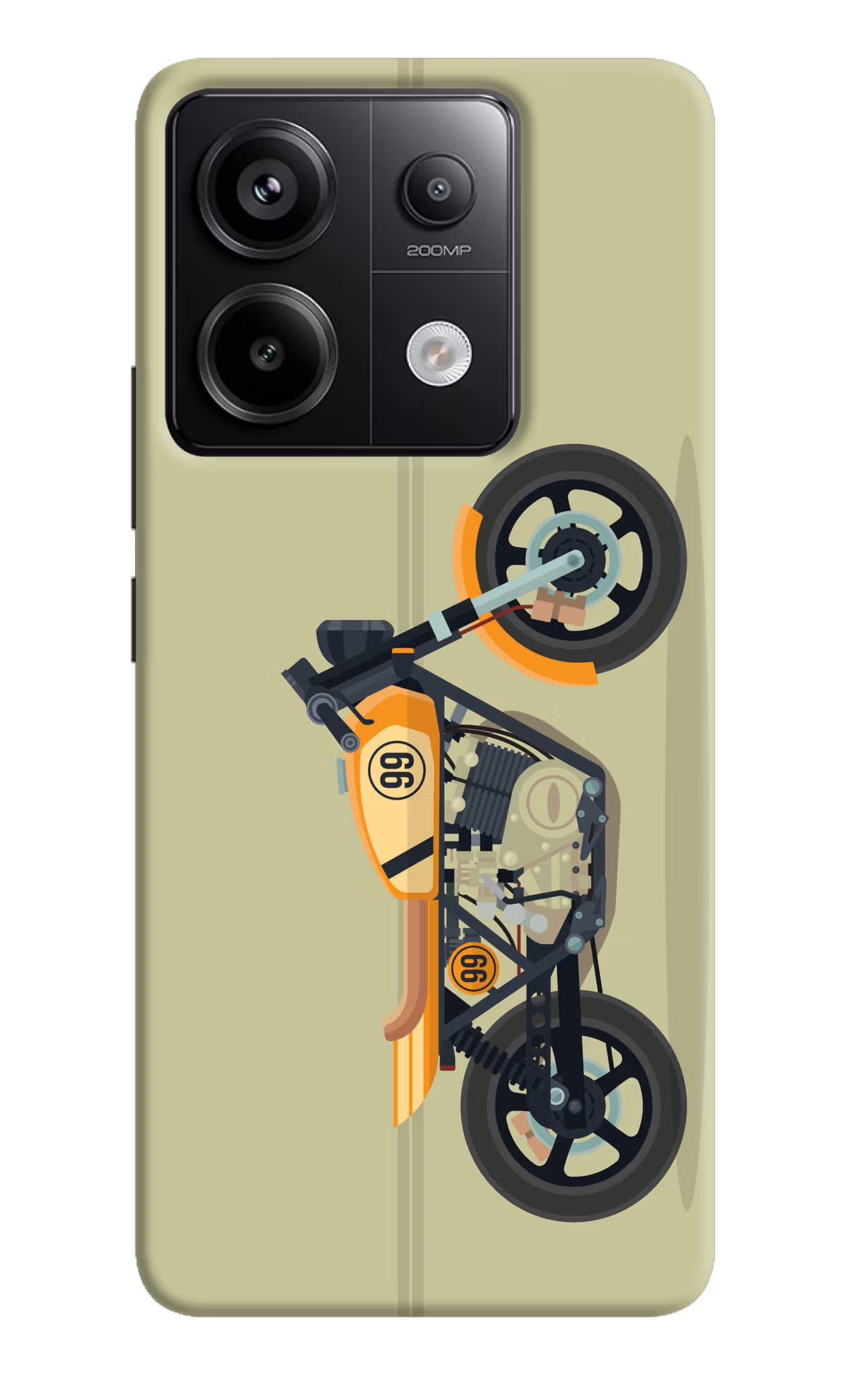 Vertical Speedster Redmi Note 13 Pro 5G Hard Case Back Cover by Casekaro