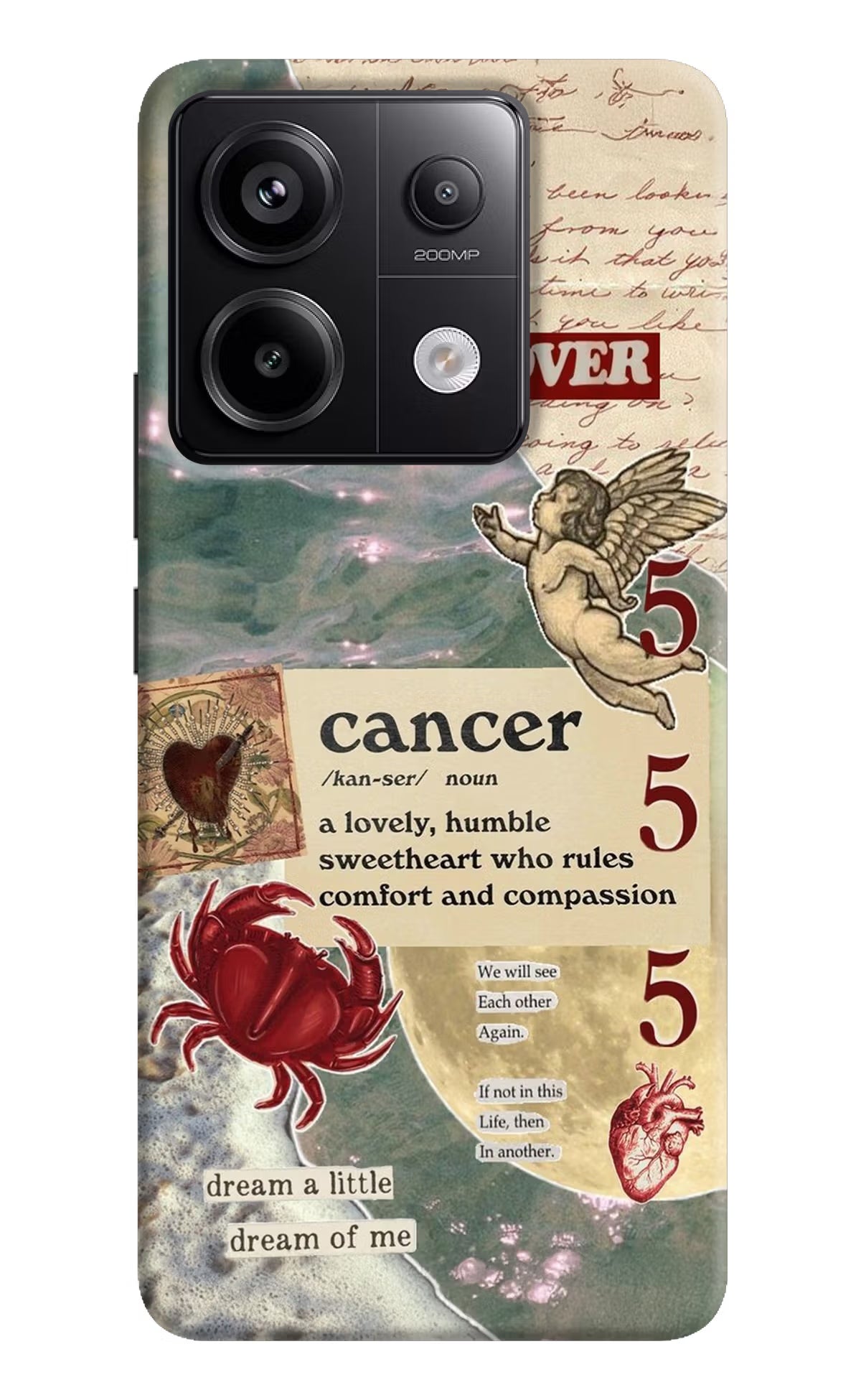 Cancer Zodiac Redmi Note 13 Pro 5G Hard Case Back Cover by Casekaro