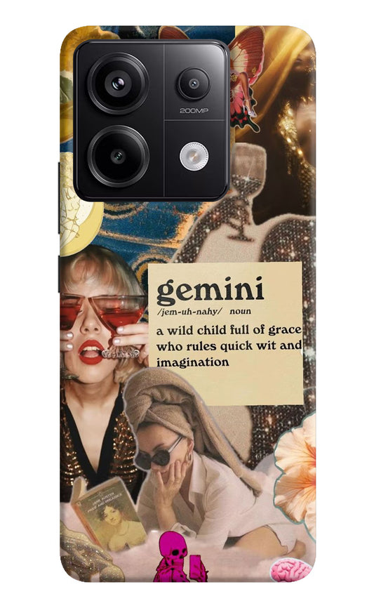 Gemini Zodiac Redmi Note 13 Pro 5G Hard Case Back Cover by Casekaro