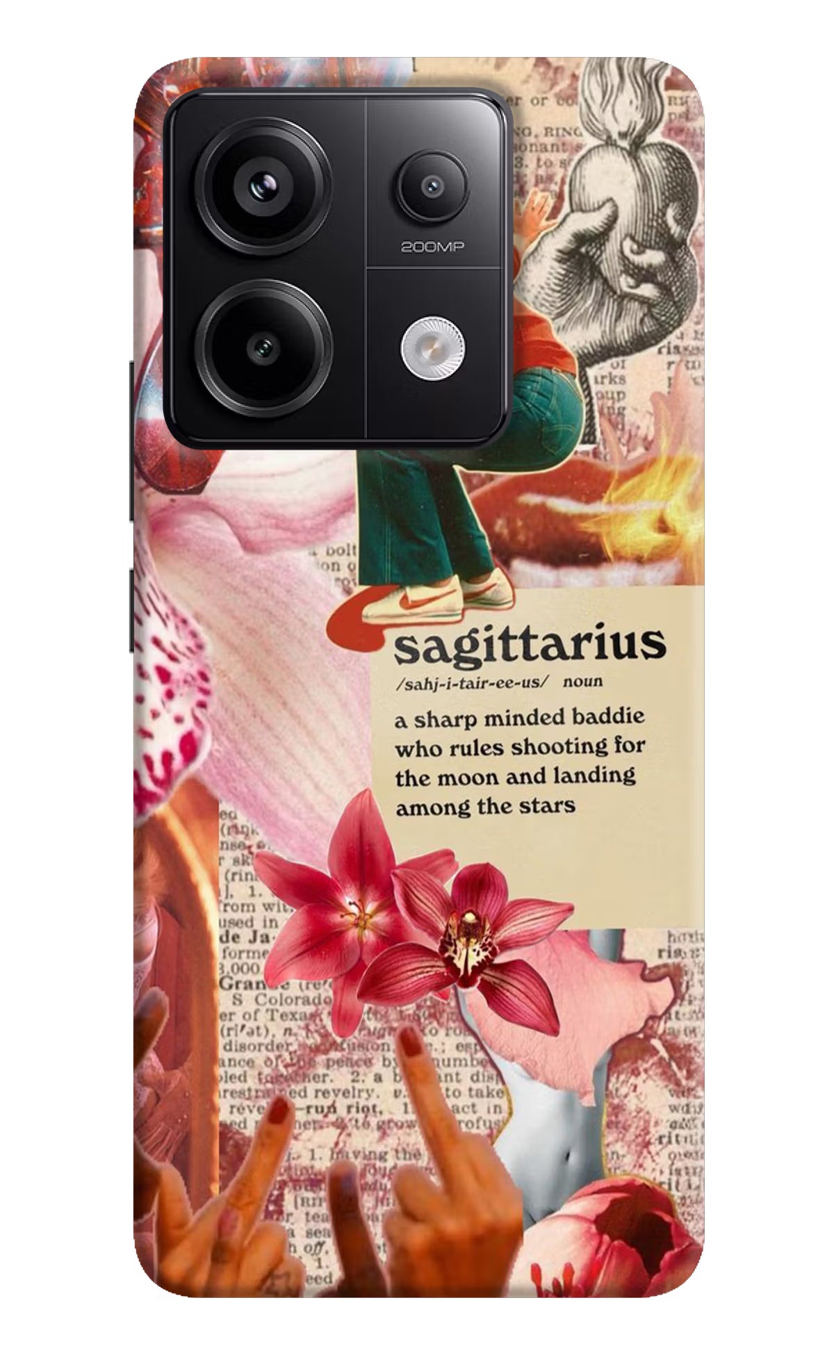 Sagittarius Zodiac Redmi Note 13 Pro 5G Hard Case Back Cover by Casekaro