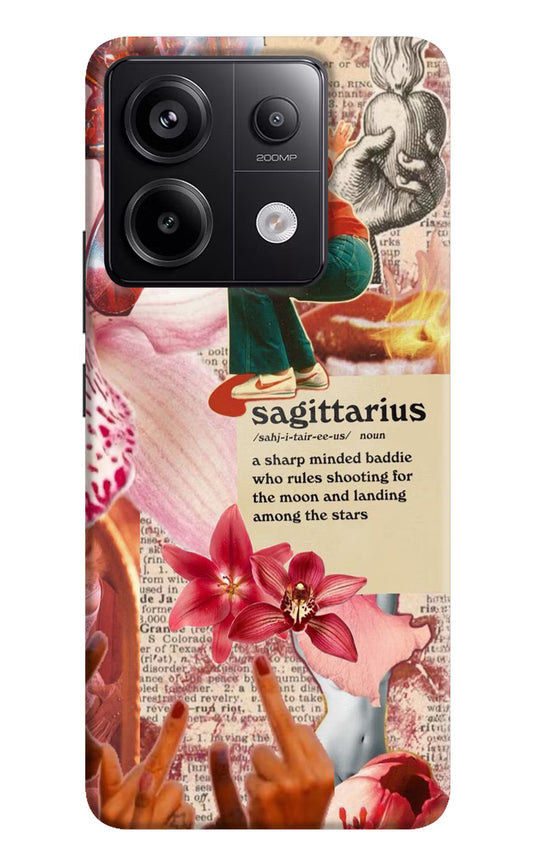 Sagittarius Zodiac Redmi Note 13 Pro 5G Hard Case Back Cover by Casekaro