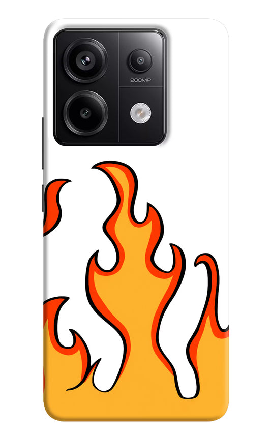 Fired Up – White Redmi Note 13 Pro 5G Hard Case Back Cover by Casekaro