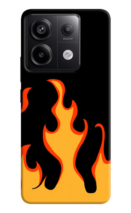 Fired Up – Black Redmi Note 13 Pro 5G Hard Case Back Cover by Casekaro