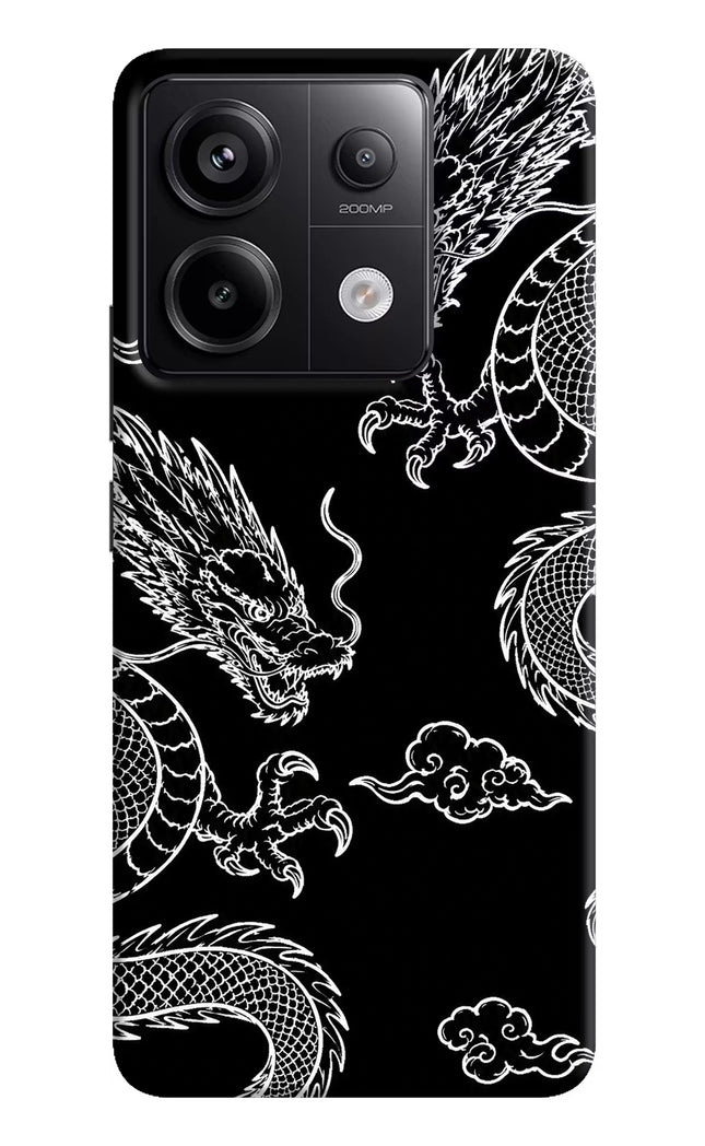 Twin Dragons Redmi Note 13 Pro 5G Hard Case Back Cover by Casekaro