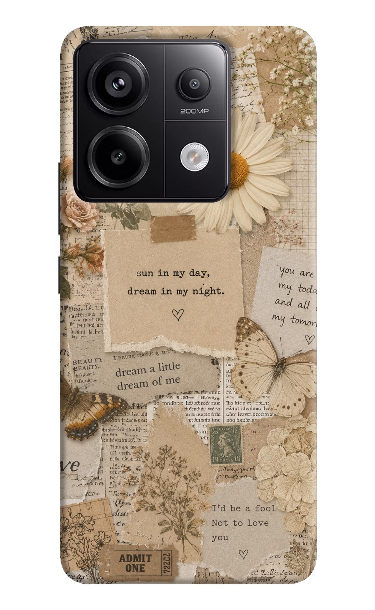 Vintage case Redmi Note 13 Pro 5G Back Cover