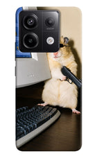 Hacker Hamster Redmi Note 13 Pro 5G Hard Case Back Cover by Casekaro