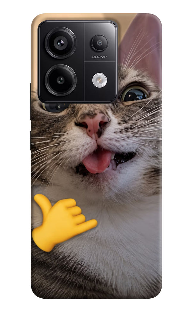 Silly Cat Call Redmi Note 13 Pro 5G Hard Case Back Cover by Casekaro