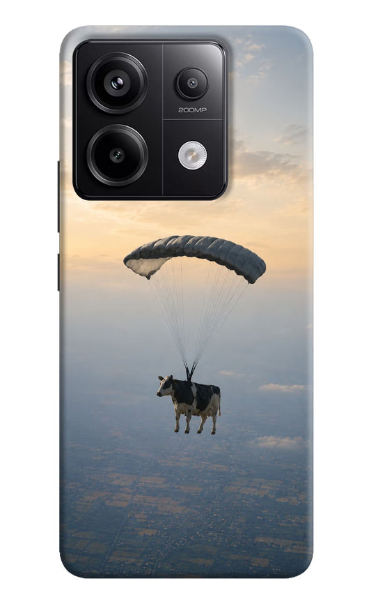 Skydiving Cow Redmi Note 13 Pro 5G Hard Case Back Cover by Casekaro