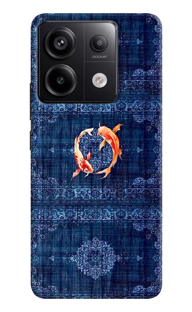 Koi Blue Redmi Note 13 Pro 5G Hard Case Back Cover by Casekaro