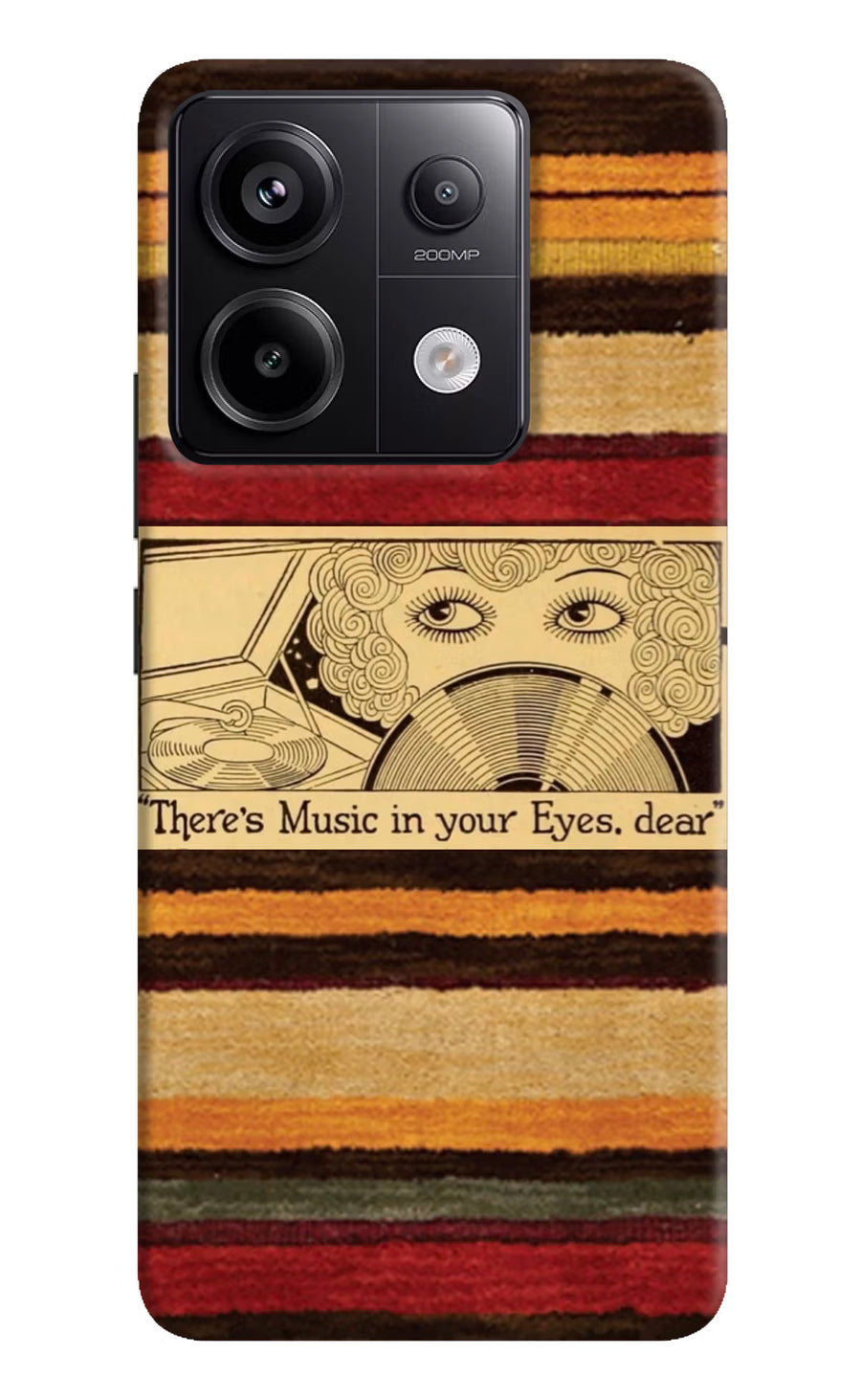 Vinyl Stripes Redmi Note 13 Pro 5G Back Cover, Hard case