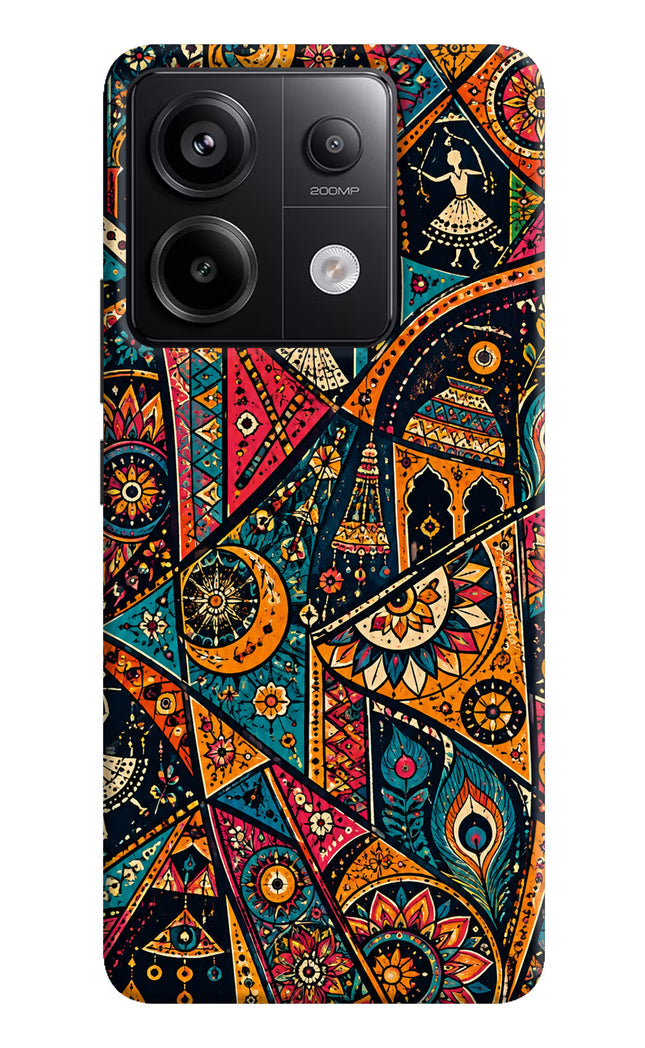 Folk Print Redmi Note 13 Pro 5G Hard Case Back Cover by Casekaro