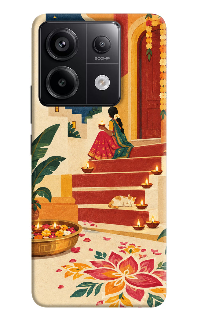 Diwali Rangoli Redmi Note 13 Pro 5G Hard Case Back Cover by Casekaro