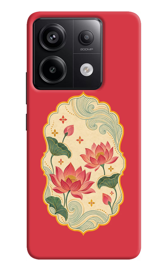 Pink Lotus Redmi Note 13 Pro 5G Hard Case Back Cover by Casekaro