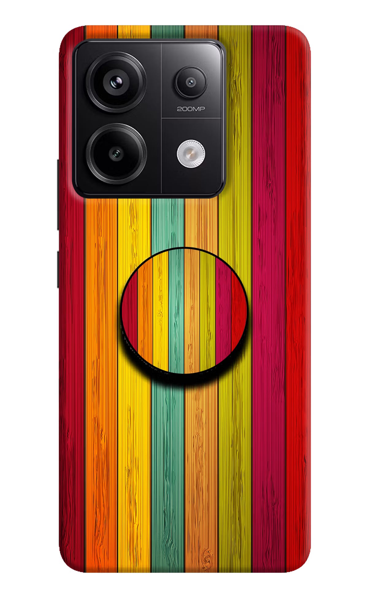 Multicolor Wooden Redmi Note 13 Pro 5G Pop Case by Casekaro
