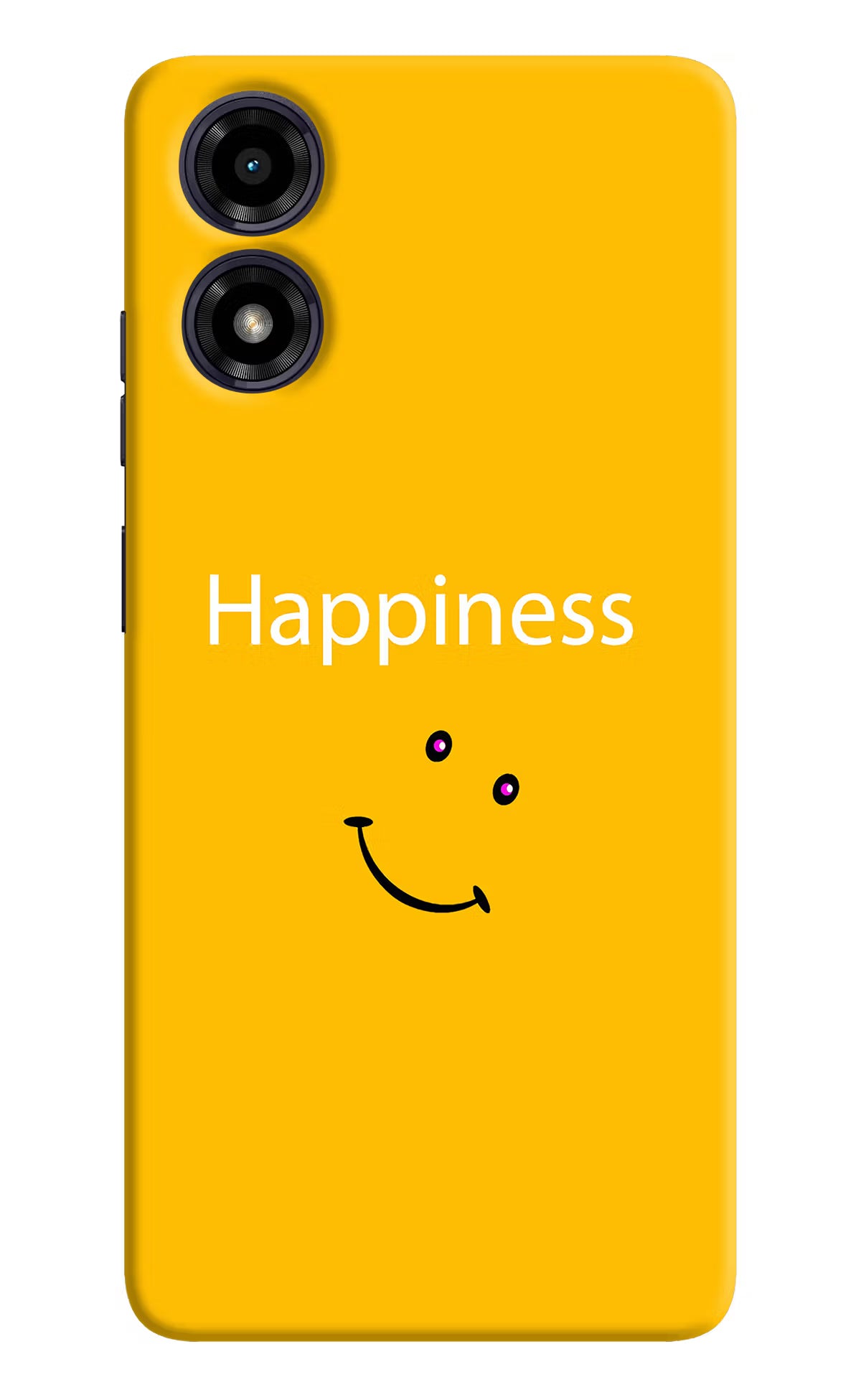 Happiness With Smiley Moto G04 Hard Case Back Cover by Casekaro