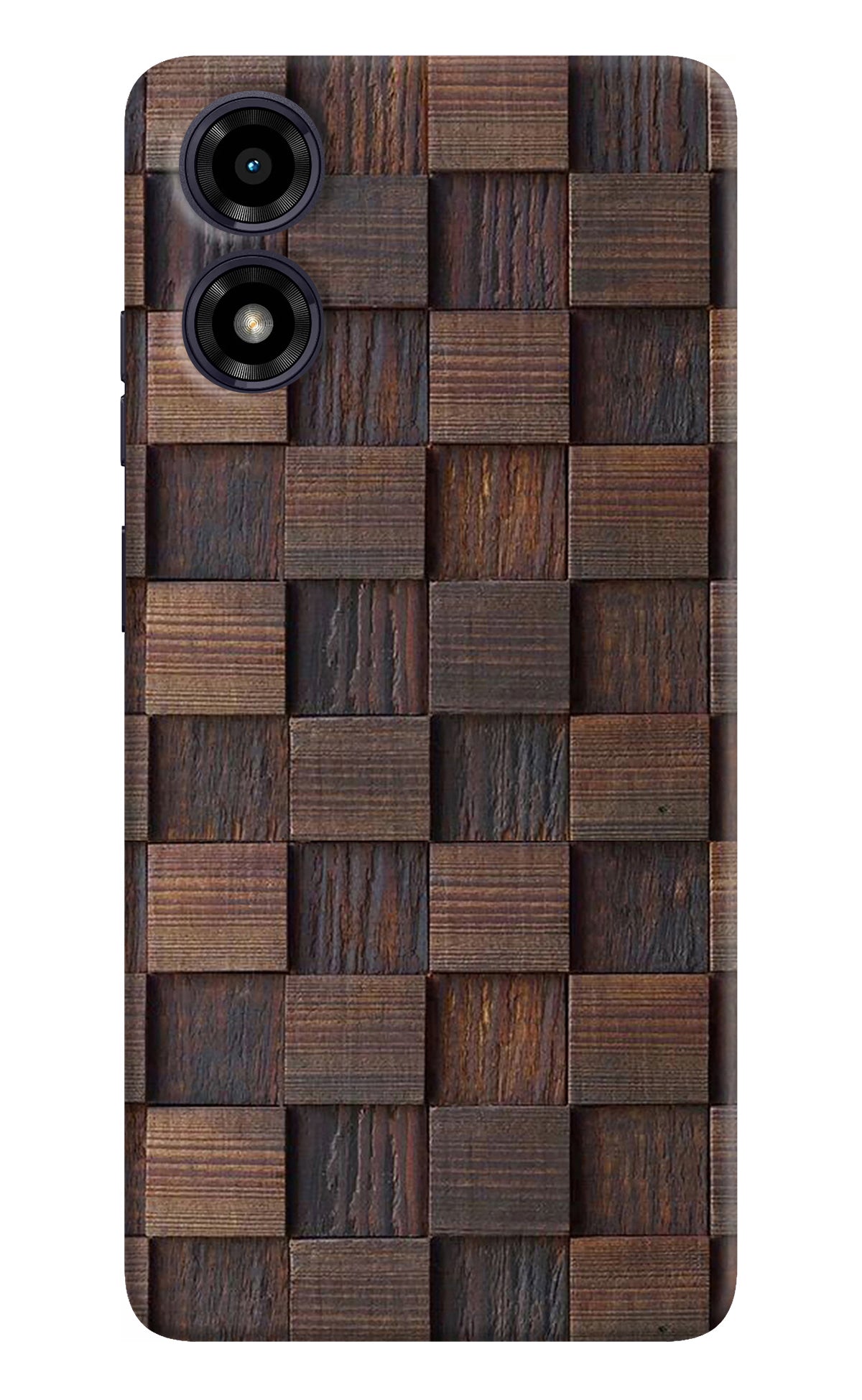 Wooden Cube Design Moto G04 Back Cover