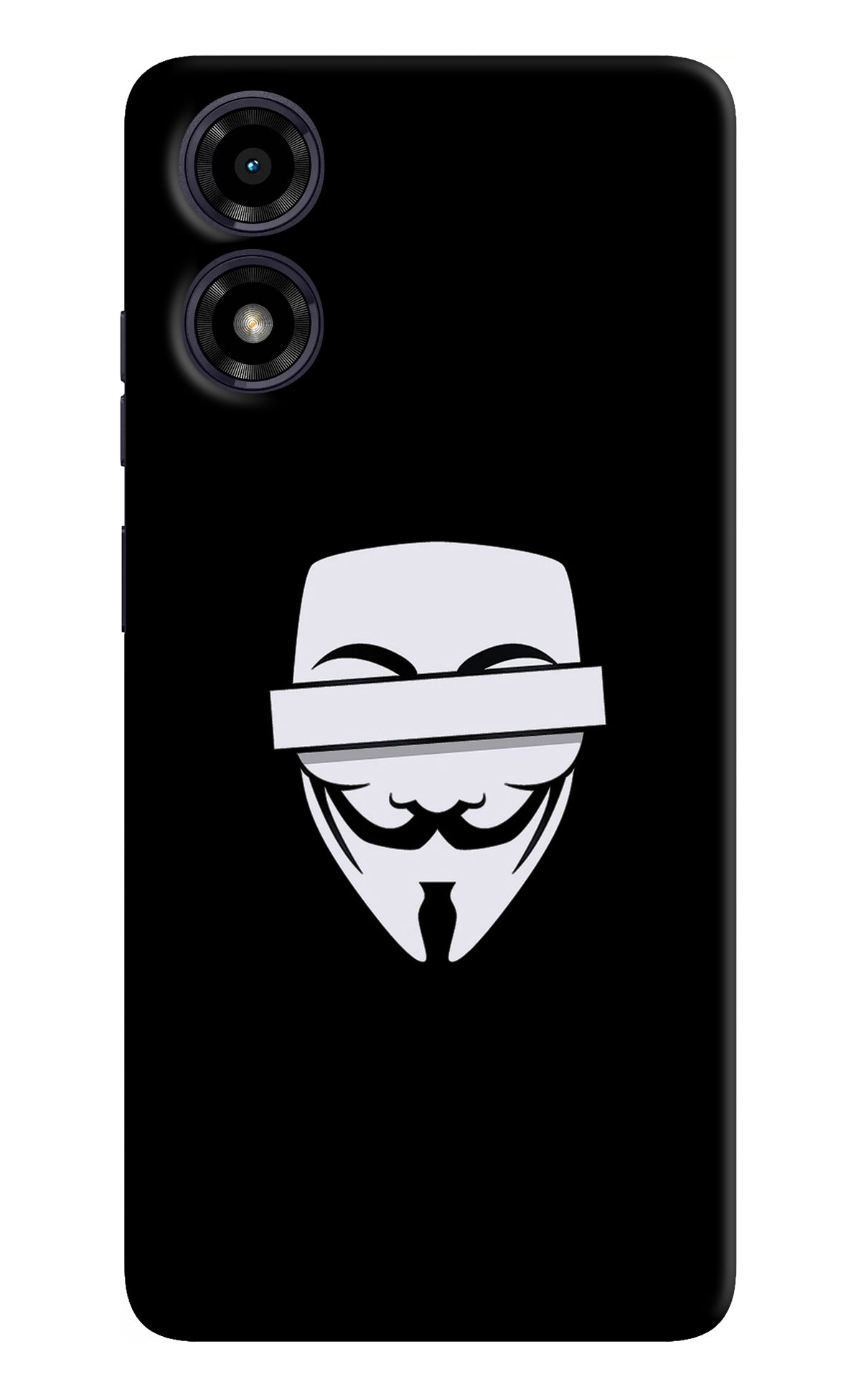 Anonymous Face Moto G04 Back Cover
